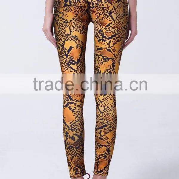 Wholesale Women High Waist Fitness Gym Leggings Breathable Colorful Printed Sexy Leggings photo-3