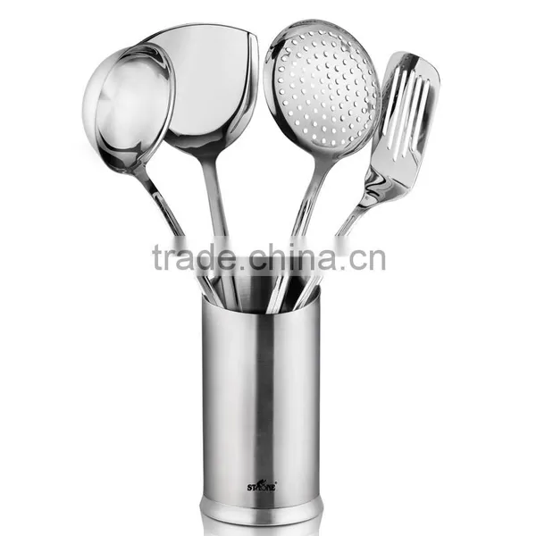 Stainless Steel Kitchen Utensil Long Handle Slotted Pancake Silicon Spatula Shovel photo-4