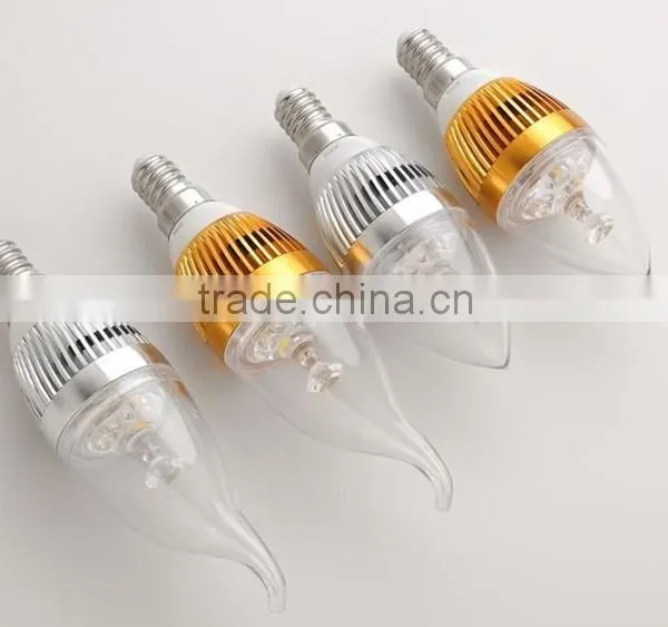 3W Dimmable Led Candle Bulbs E14 B15 B22 E27 Base Available (CE& Rohs) photo-4