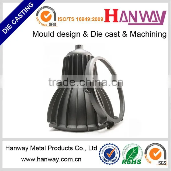 Factory Customized Aluminum Die Casting Led Flashlight Spotlight Heat Sink photo-4