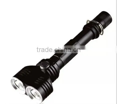 2*C- REET6 1200lm Rechargable Portable Tatical Black/Silver Led Torch Flashlight photo-6
