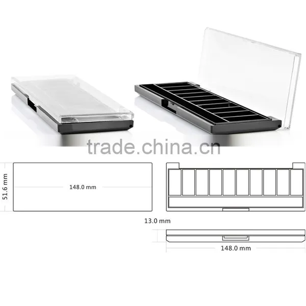 Rectangular Transparent Window With 10 Color Eyeshadow Empty Case photo-3