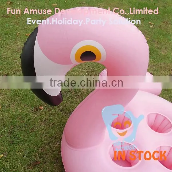 Cheap Pvc Inflatable Adult Flamingo Swim Ring for Sale photo-3