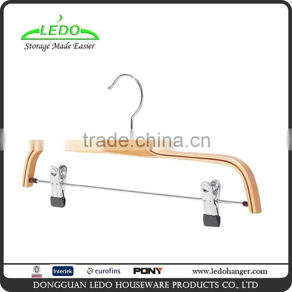Wooden Hangers for Trousers With Finger Clips