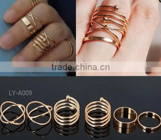Hot Selling in Stock Alloy Cheap Love Bohemian Rings photo-4