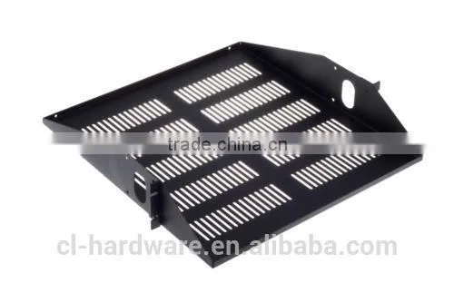 2U Universal Vented Rack Mount Cantilever With Fixed Server Cabinet Shelf photo-2