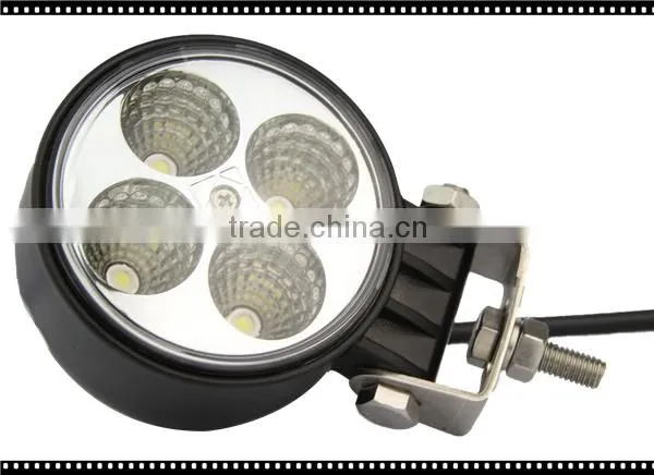 HOT SALE 12W CIR Work Light EPISTAR LED SPOT FLOOD IP 67 FOR CARS SUV OFFROAD photo-2