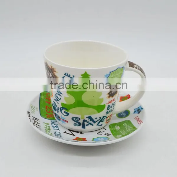 2016 Ceramic Coffee Cup Tea Cup With Saucer OEM