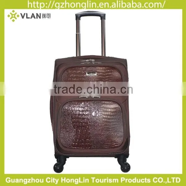 2016 Korean Style Functional Eva Trolley Case Luggage Bags With Leather for Gift