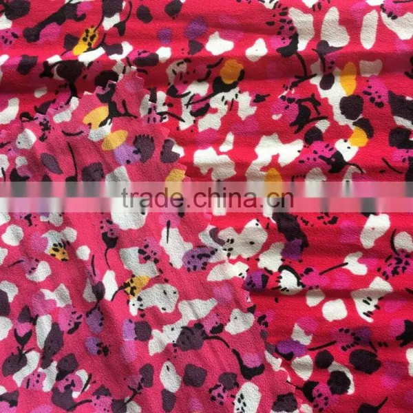 2016 flower print CDC fabric for women dress