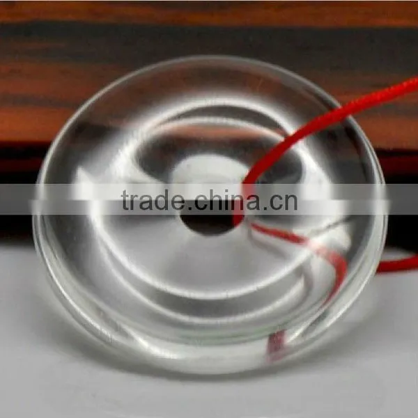 30mm Rock Crystal/ Clear Quartz Donut for Jewelry Pendant