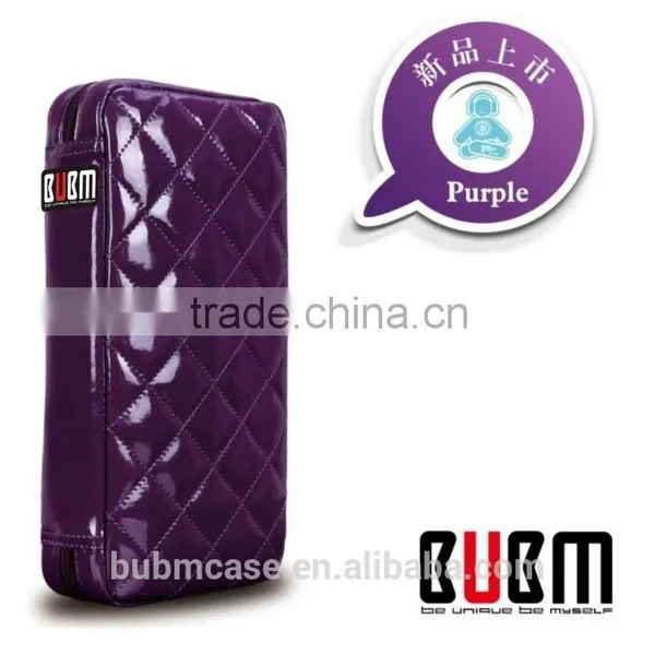 Purple 64 Capacity PU Leather Cover DVD Case CD Holder Personalized cd Case Multi Disc Dvd Cases photo-2