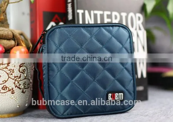 Blue 32 Capacity 230D Space Twill PVC Fabric DVD Case CD Holder Personalized cd Case Multi Disc Dvd Cases photo-3