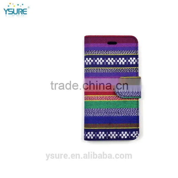 Chinese Style Fashion Light Fabric Wallet Leather Phone Case For OnePlus One With PVC ID and Credit Card Slots photo-2