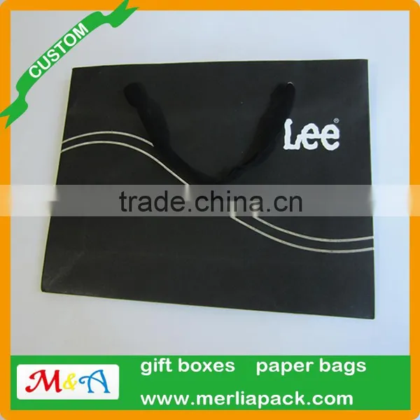 Women Trousers Pants Shopping Bag Little Girls Black Handles Jeans Wear Bags photo-3