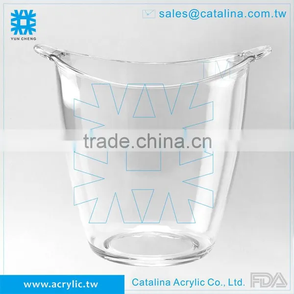 Functional Acrylic Product Clear Wine Barrel Ice Bucket Cooler photo-4