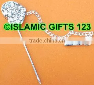 Hijab Pins- Scarf Pins Abaya -Nakab Pins-Islamic Pins-stone Dress Pins photo-4