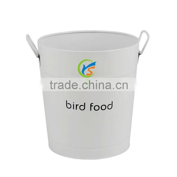 Galvanized Metal Food Grade Bird Food Container