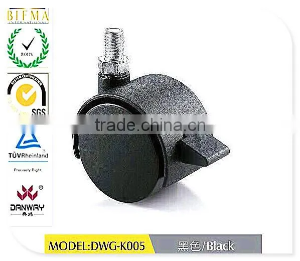 2015 New Office Chair Caster With Brake / Furniture Caster/ White Swivel Caster With Screw DWG-K004 photo-2