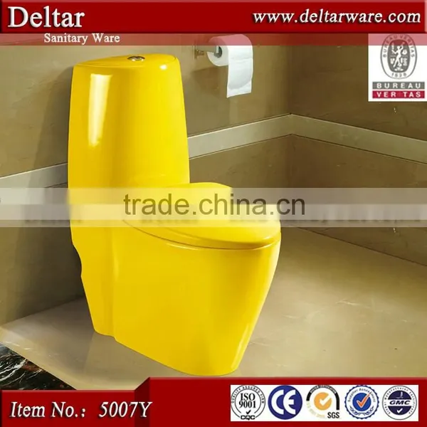 Sanitary Equipment Colored Toilet Bowl ,Hot Sell Yellow Toilet, High Quality Western Toilet Price photo-2