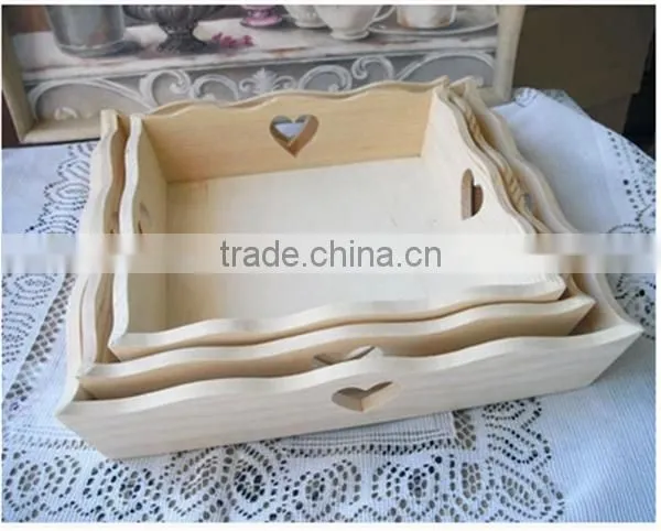 Wooden Shot Glass Tray,wooden Restaurant Tray,wood Fruit Serving Tray photo-2