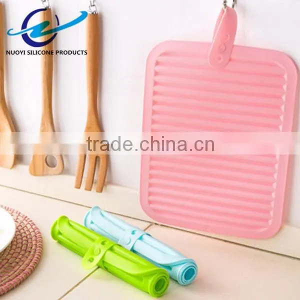 Non Slip Flexible Durable Heat Resistant Silicone Pot Holder Silicone Hot Pad photo-2