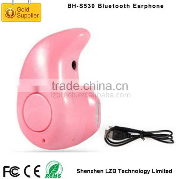 2015 Red Pot Design Adward S530 Mini Stereo Wireless Bluetooth Earphone for European Market photo-4