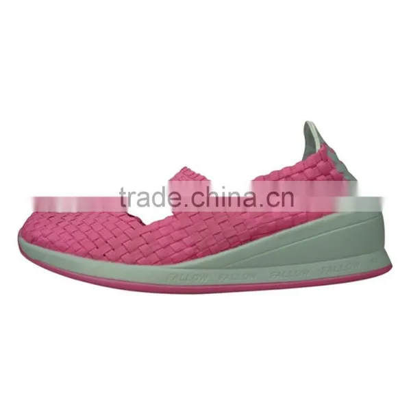 2016 Hot Sell Slip-on Elastic Casual Woven Shoes
