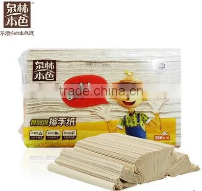 Virgin Wheat Straw Pulp Wholesale Embossed Paper Hand Towel photo-2