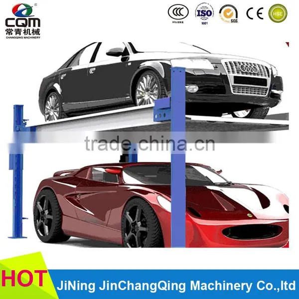CE Hydraulic Simple Parking Two Floors Four Post Mini Car Park