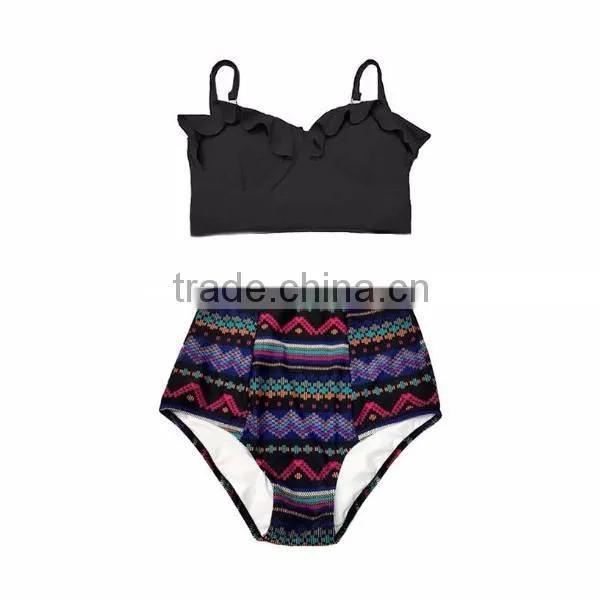 2016 Wholesale Hot Sexy Women Retro High Waist Bikini photo-6