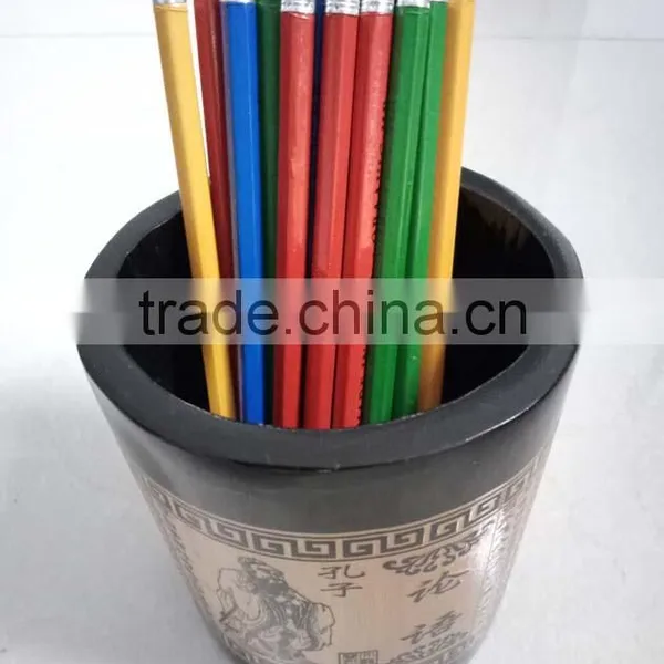 Wholesale Black Lead Wooden Pencils With Erasers photo-4