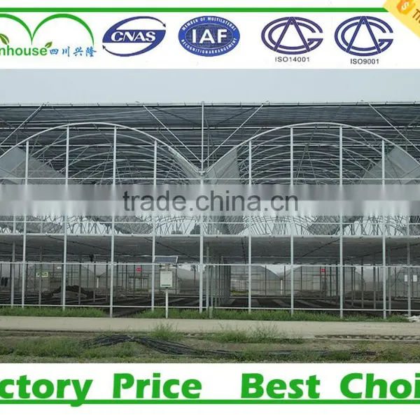 Double Inflatable Film Prefabricated Greenhouse With Hydroponic System photo-4