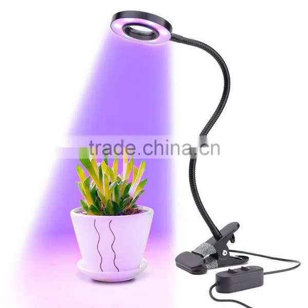 Hot Selling Led Grow Light for 10W Dimmable Clip Desk Lamp With 360 Flexible Gooseneck for Greenhouse Organic Organizer