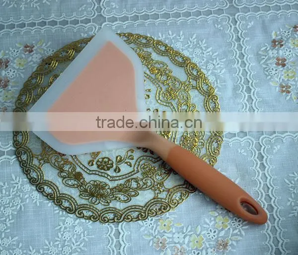 Silicone Nylon Pancake Pizza Egg Spatula Turner Wide no Hurt to Pan photo-5