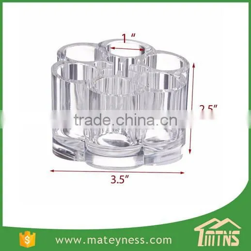 Acrylic Flower Cosmetic and Makeup Brush Holder photo-4