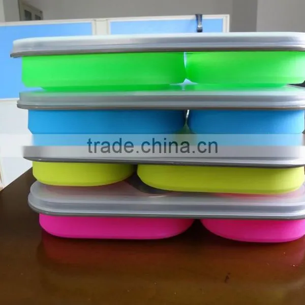Collapsible Silicone Lunch Box for Child,high Quality Lunch Box photo-5