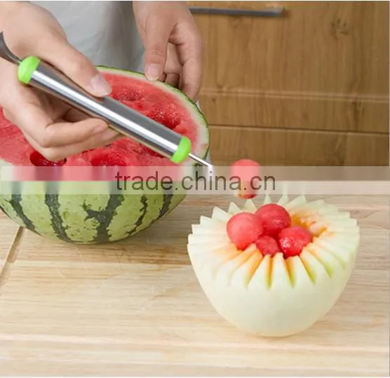 Factory Wholesale Stainless Steel Fruit Melon Scoop Melon Baller photo-6