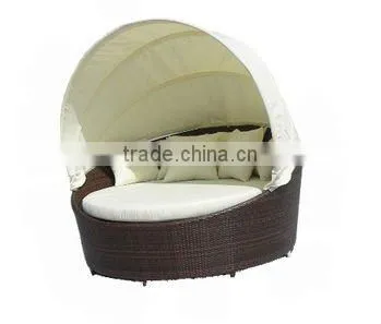 2016 Modern Rattan Hotel Furniture Daybed Sectional Sofa Bed photo-4