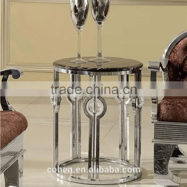 Natural Color Silver Hotel/living Room Furniture Coffee/center Table Set for Living Room photo-2