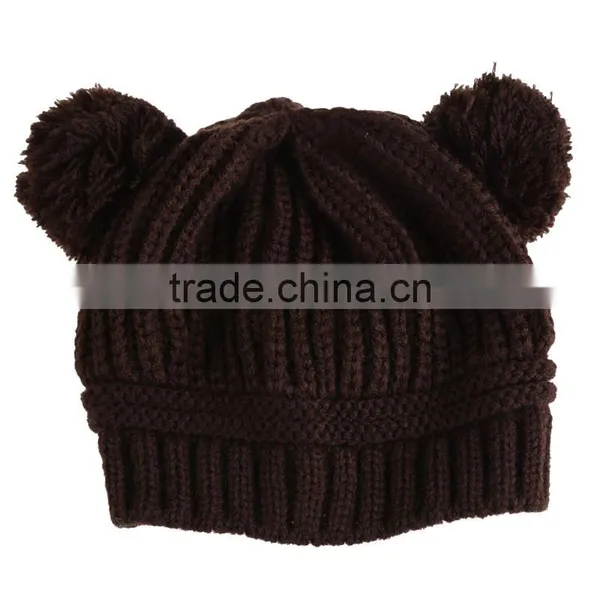 Warm Children Knitting Woolen Hat Comforatble Winter Kids Boy Girl Cap photo-2