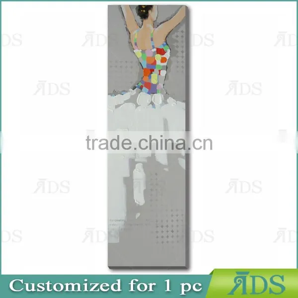 Impressionist Abstract Ballet Dancer Oil Painting photo-2