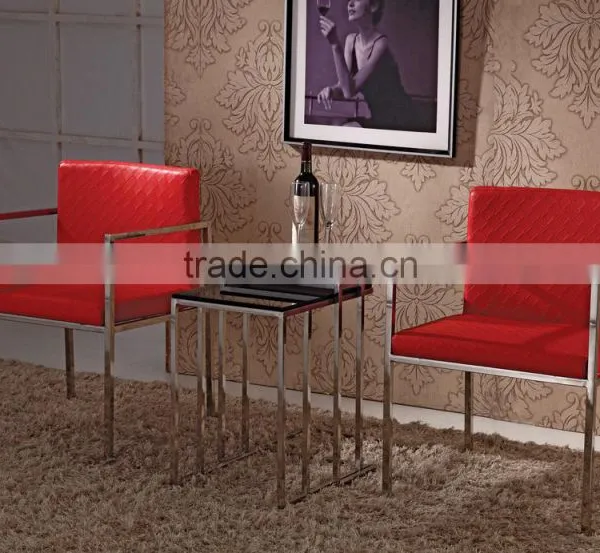 B8002 Stainless Steel Legs pu Leather Covers Dining Room Chair With Arms photo-2