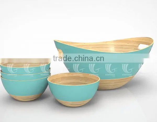 Hot Trend for Salad Bowls, Clear Bamboo Salad Bowl photo-3