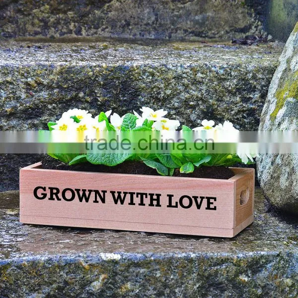 Hot Sale Small Wood Box, Indoor Planter Boxes, Wood Planter Box photo-3