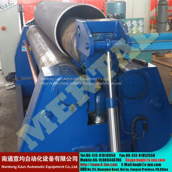 Hot! MCLW11NC Hydraulic Symmetric Three Roller Plate Rolling Machine photo-2
