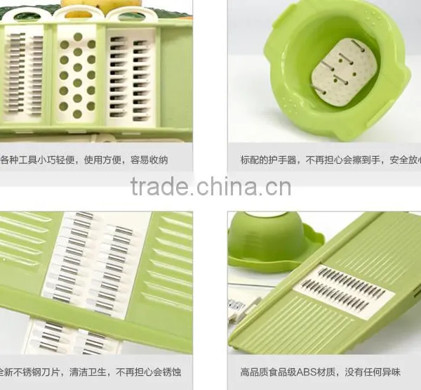Professional Vegetables Mandoline Julienne Cutter Slicer Grater Garlic photo-5