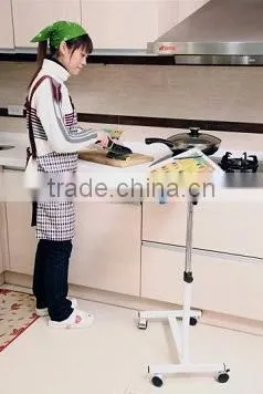 Rolling Laptop Tray Table Stand Bedroom Notebook Desk, Notebook Table photo-3