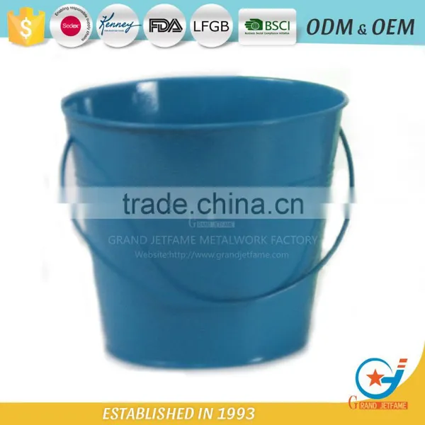 Garden Unique Powder Coated Metal Colorful Flower Pots Colorful Plant Pots photo-2