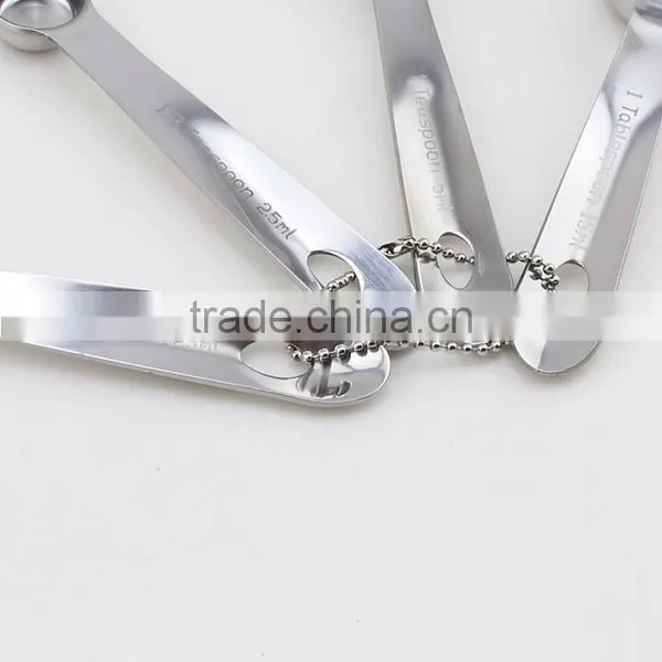 4pcs Stainless Steel Cooking Tool Measuring Spoon Set photo-3